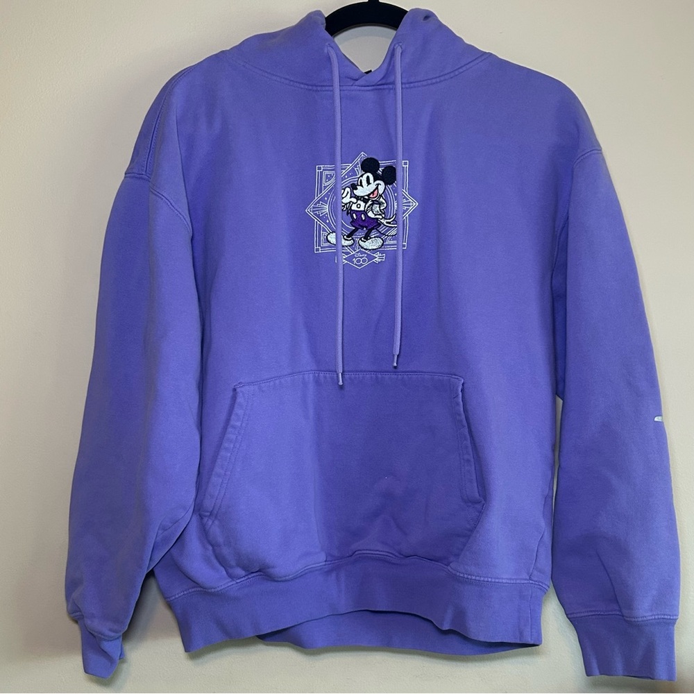 Disney Mickey purple Hoodie 100th Anniversary sweater Medium